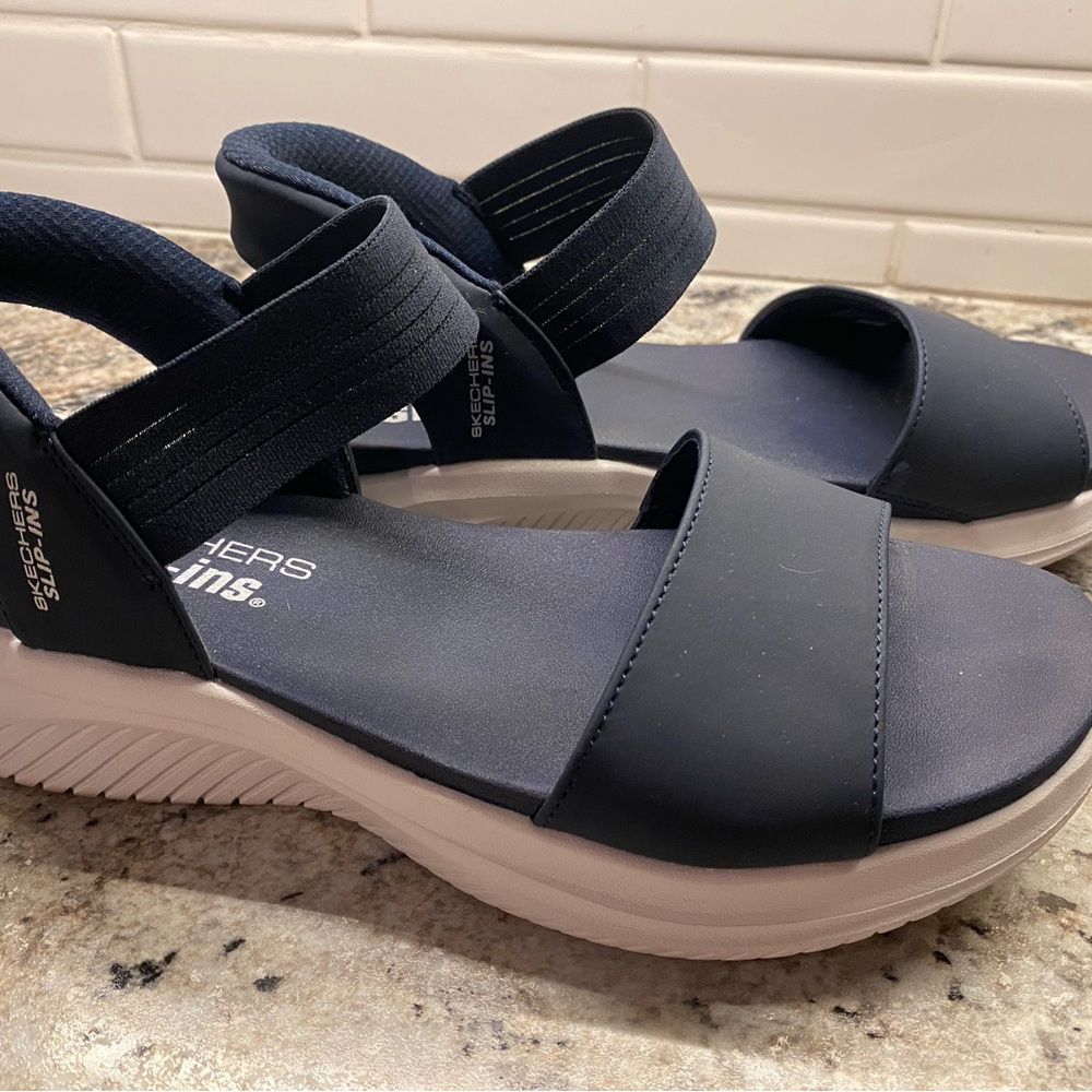 Skechers slip-ins Women's Blue Sandals